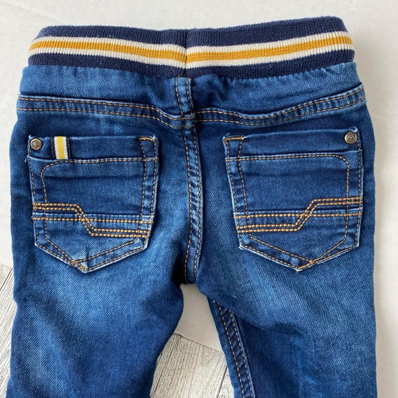 MAYORAL Stretch Jogger Jeans Cuffed Ankles Drawstring Waistband Size 6 Months - Picture 4 of 8